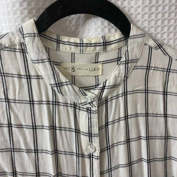 L&G Plaid Tie Front Shirt - Picture 5 of 10